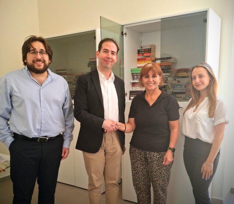 Mamo TCV Staff Helping Hospice Malta with New DTU library