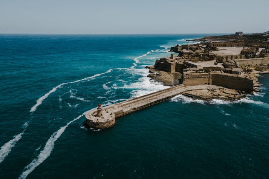 Pier on Seashore in Malta