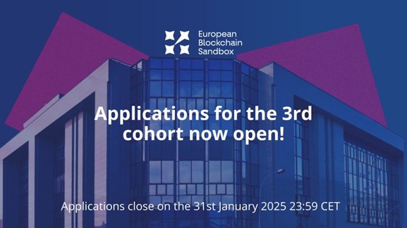 Applications for 3rd and Final Cohort of European Blockchain Sandbox